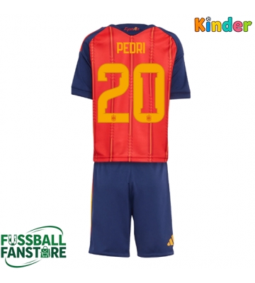 Spanien Pedri Gonzalez #20 Replik Heimtrikot Kinder WM 2026 Kurzarm (+ Kurze Hosen)